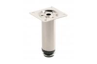 GTV НОЖКА МЕБЕЛЬНАЯ D-100, H=100MM, ЦВЕТ ШЛИФОВАННАЯ СТАЛЬ