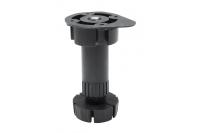 GTV НОЖКА МЕБЕЛЬНАЯ DP-100, H=100MM, ЦВЕТ ЧЕРНЫЙ, ПЛАСТИК