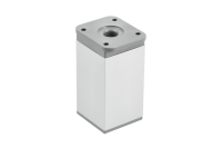 GTV НОЖКА МЕБЕЛЬНАЯ КВАДРАТНАЯ DAKP-27, H=80MM, ЦВЕТ АЛЮМИНИЙ