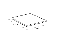 Полка для напольных корпусов 50*53