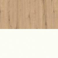 Стеновая панель 4100*640*8 мм Дуб Давенпорт натуральный светлый / Белый базовый H3359 ST32/W908 ST32 4 Egger