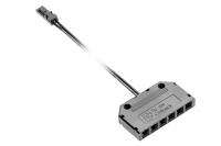 Колодка соединительная на шесть разъемов, с MINI AMP провод 2м черный