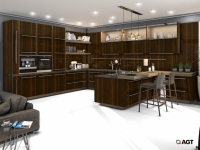 МДФ фасадное полотно Эбони 604 2800*1220*8 (глянец) AGT 3гр