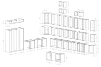 Полка для напольных угловых корпусов 100*53