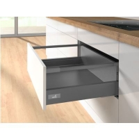 Комплект короба innotech atira полного выдв. с silent system, h176, nl520, релинги, антрацит 9234558 Hettich