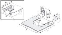 U-образная стенка для ящика под мойку, сталь,серая 9204282 Hettich