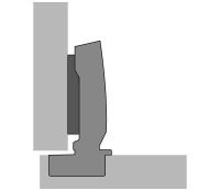 Петля sensys 8661, угол 95°, чашка th52 d35, накладная, b12,5 9091580 Hettich