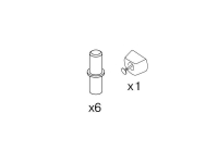 Полка для напольных угловых корпусов 100*53