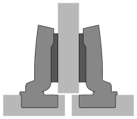 Петля sensys 8645i, угол 110°, чашка th52 d35, средняя стенка, b3, черный обсидиан 9091739 Hettich