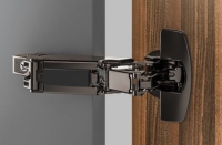 Петля sensys 8687, угол 165°, чашка th52 d35, накладная, b12,5, черный обсидиан 9091769 Hettich